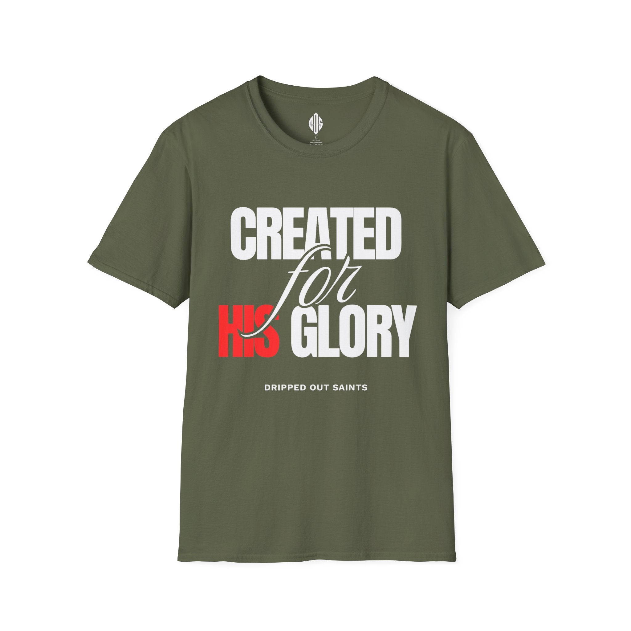 Created for His Glory T-Shirt — Christian Faith Graphic Tee