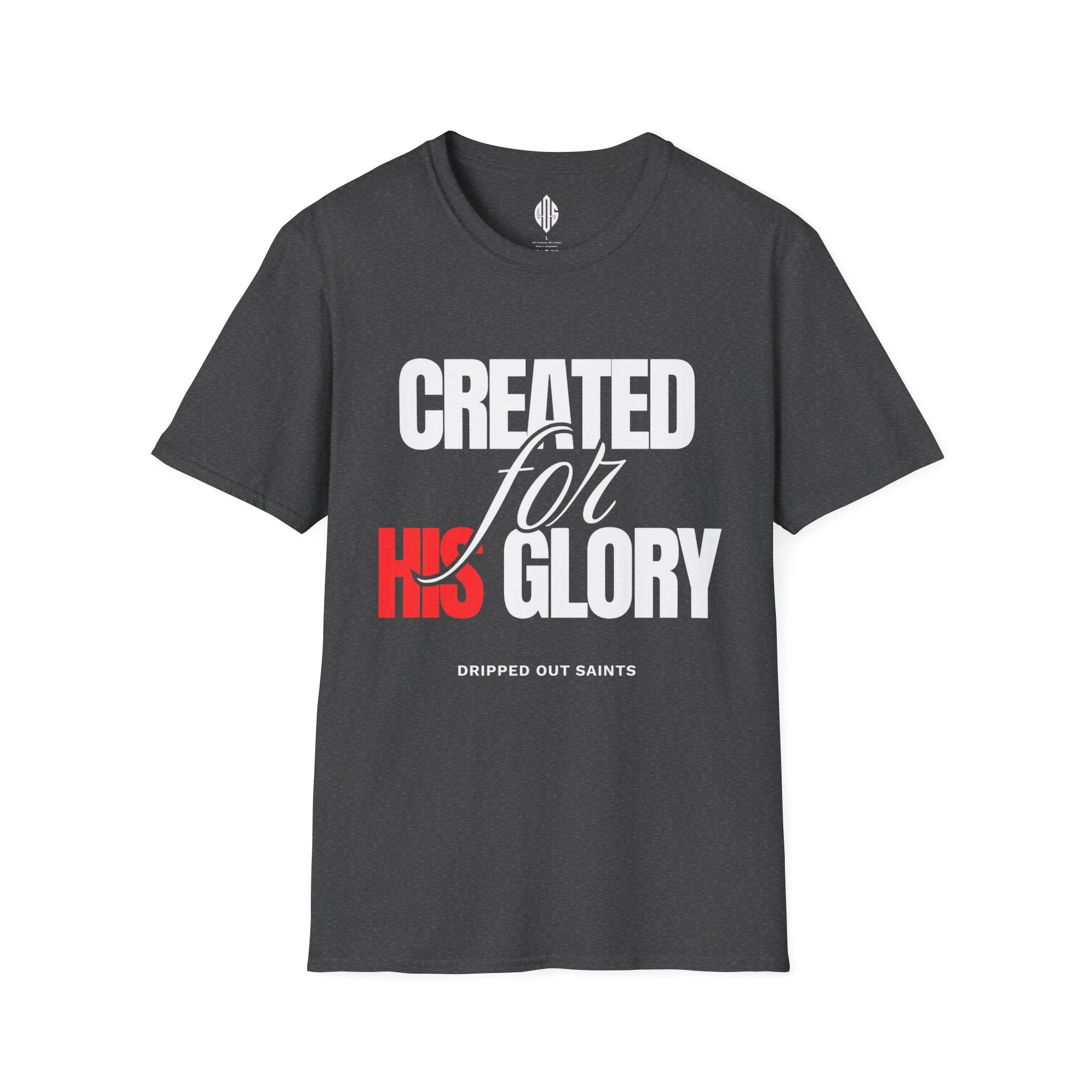 Created for His Glory T-Shirt — Christian Faith Graphic Tee