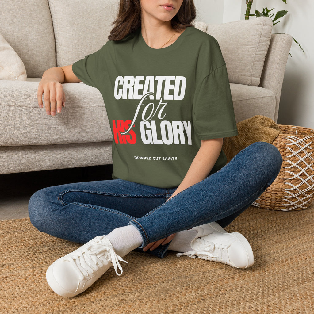 Created for His Glory T-Shirt — Christian Faith Graphic Tee